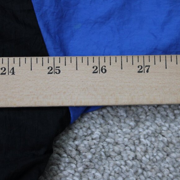 VTG Reebok Windbreaker Mens Medium Purple/Blue/Black Spell Out Jacket Coat - Picture 12 of 14